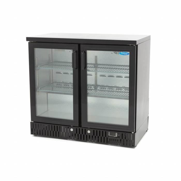Réfrigérateur Bar Deluxe / Refroidisseur de bouteilles / 2 Portes Battantes