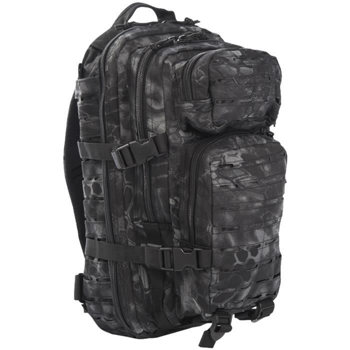 Mil-Tec US Assault Pack Petit Laser Cut Mandra Night - Homme