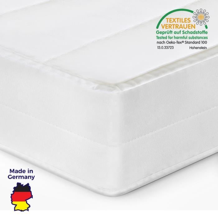 Matelas 200x200 matelas tout type de lits confort housse amovible matelas anti-acarien, épaisseur 15 cm