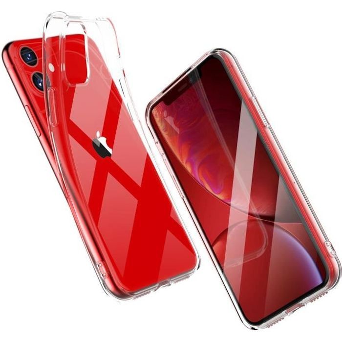 housse etui coque silicone pour iphone 11 transparent