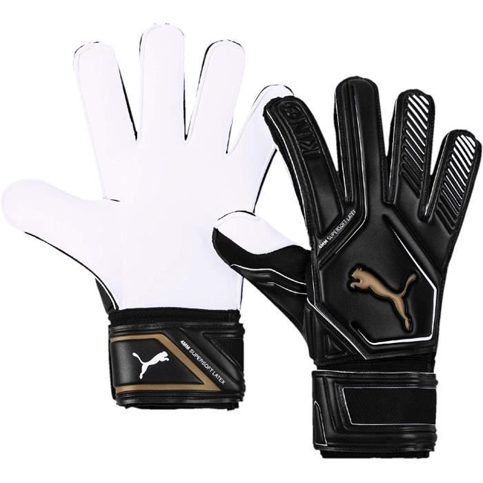 PUMA King RC, Gants Gardien de But Unisexe Adulte, Noir/Or Blanc, 8