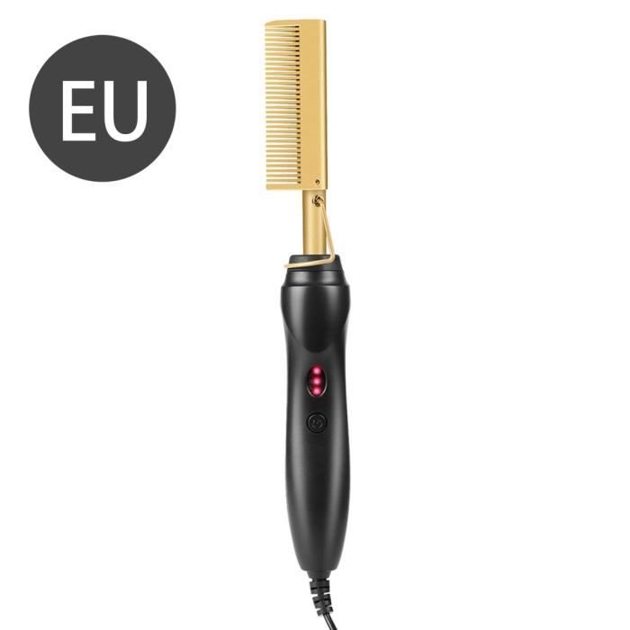 Peigne Chaud Peigne,Électrique Peigne Chaud Peigne Cheveux Peigne Lissant Peigne Chauffant Peigne Lisseur, 3 réglages de température