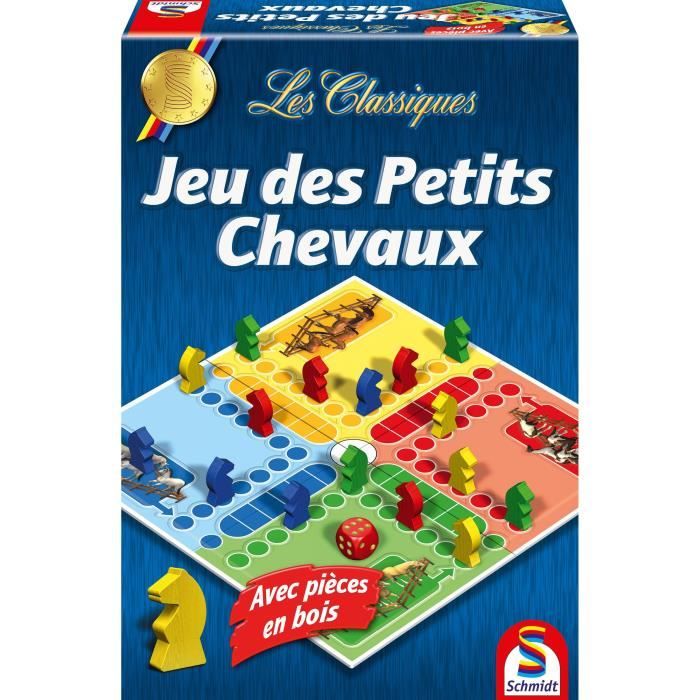 Jeu des Petits Chevaux - Jeu de société - Classic line - Pièces en bois - SCHMIDT AND SPIELE