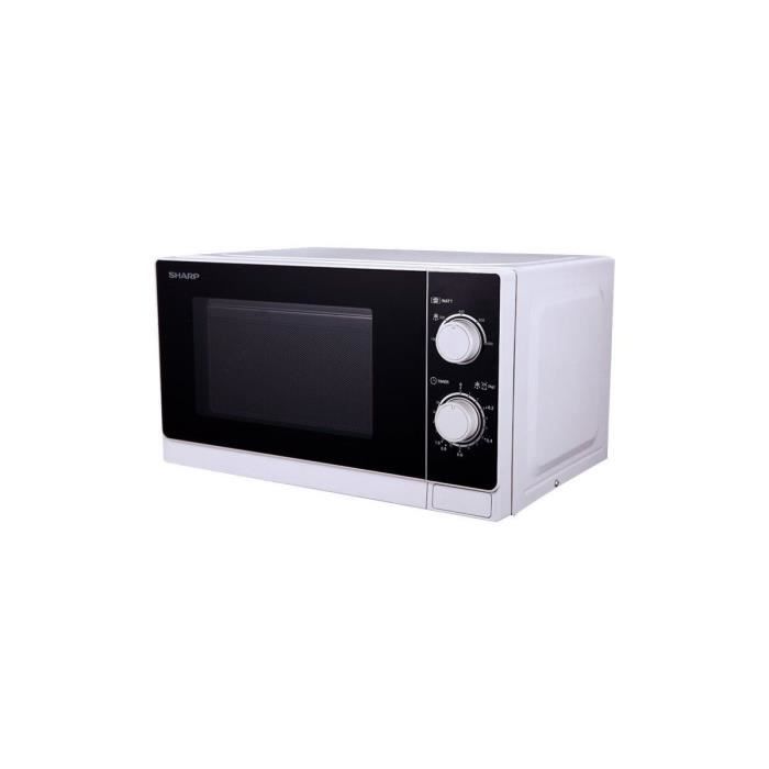 SHARP Micro-Onde 20l 800w Minuterie 35min Blanc Plateau Tournant