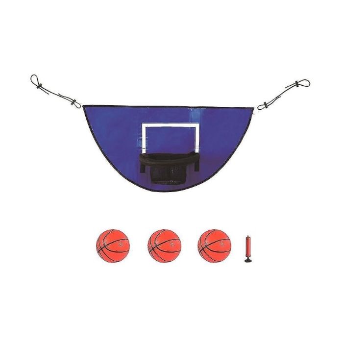 rabais pour les achats en ligne - GRID COOL Piscine Gonflable 2 Balles Et Pompe Bleue, Cerceau De Basket-ball Gonflable, Jeu De Basket-ball Aquatique, Jouets De Piscine Pour Enfants Et