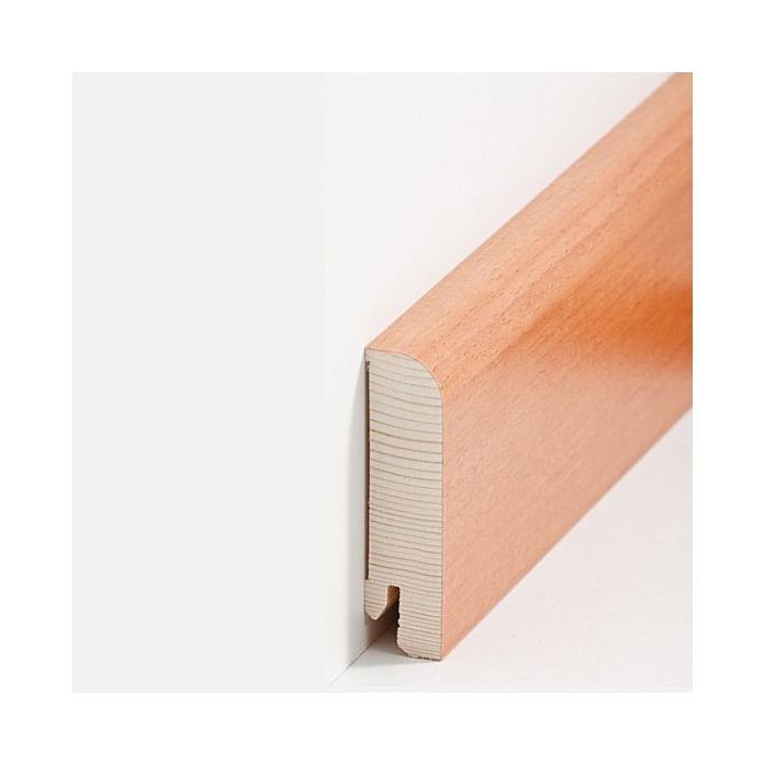 Plinthe Moderne En Placage Bois Hêtre – Aachen 20x58x2500 Mm, PROVISTON, Fabrication Allemande