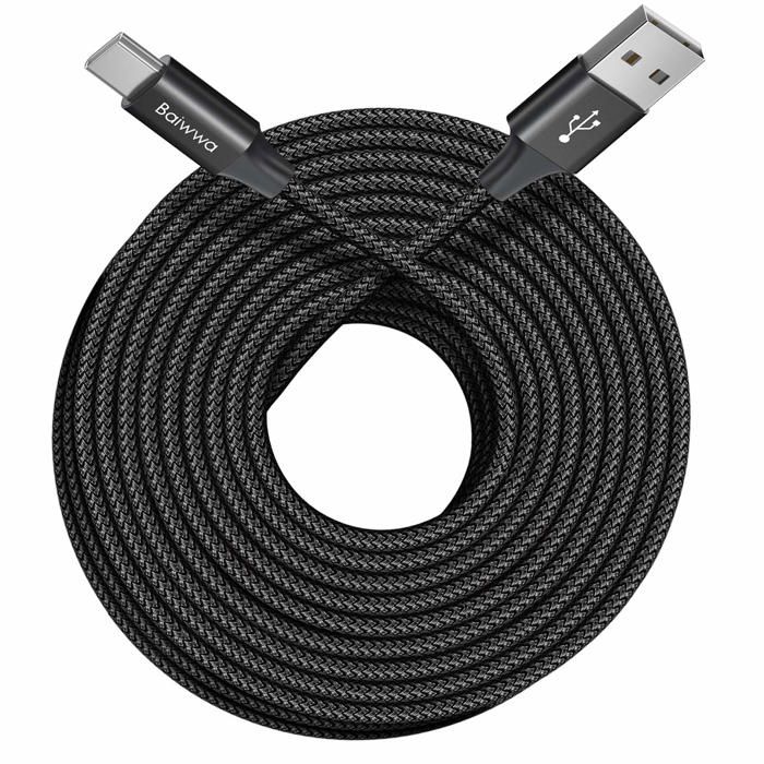 Câble USB-C Coudé 100W UGREEN - Nylon Tressé 2m - Compatible IPhone, MacBook, Galaxy