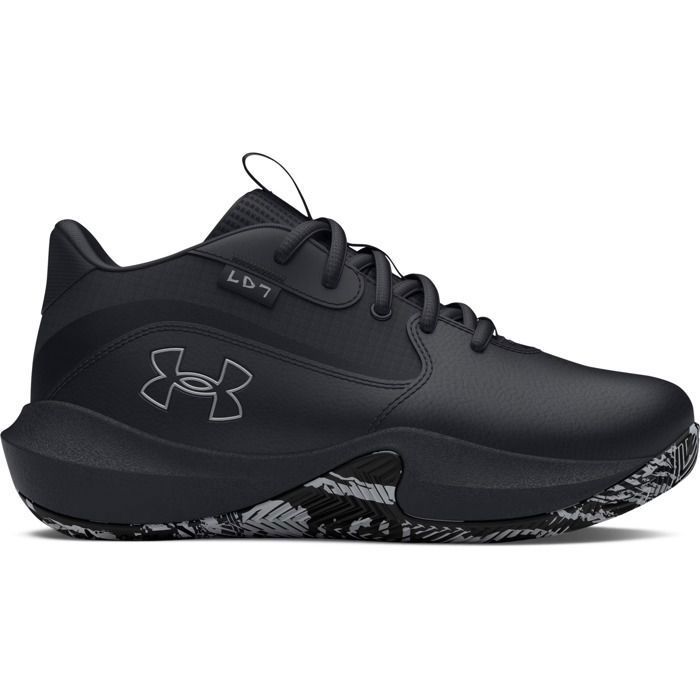 Chaussures de basketball enfant - UNDER ARMOUR - Pre-School Lockdown 7 - Noir - Indoor - Semelle EVA