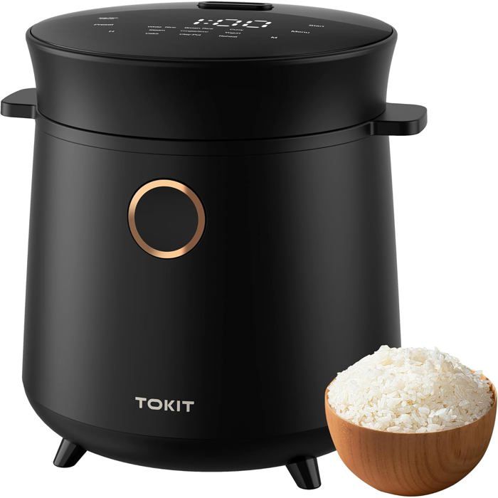 Mini-Cuiseur à Riz TOKIT 1,5L Portable 9 Fonctions Antiadhésif ...