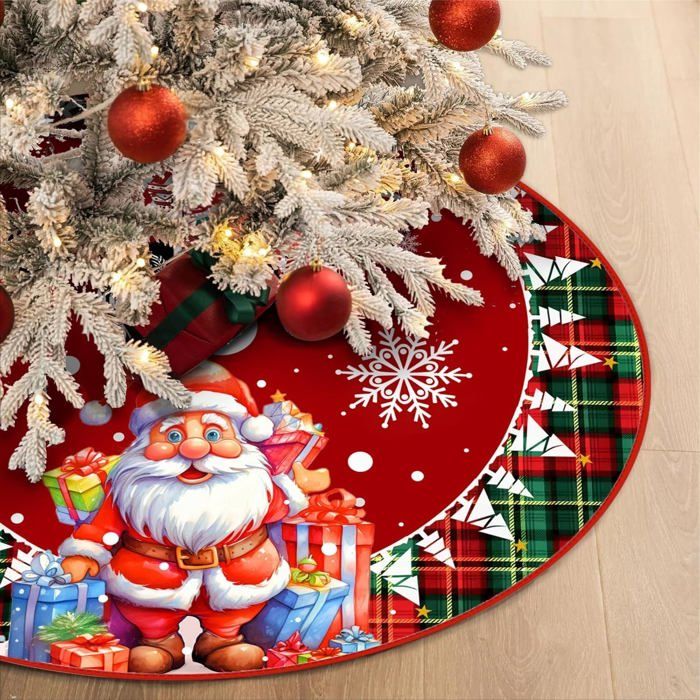 Cache Pied Sapin De Noël,78 Cm Tapis De Sapin De Noël, Design Double