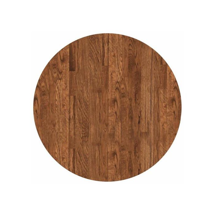 Plateau de table en chêne massif - vidaXL - Ronde - Réversible - 70x70x4 cm - Marron clair - Usage intérieur