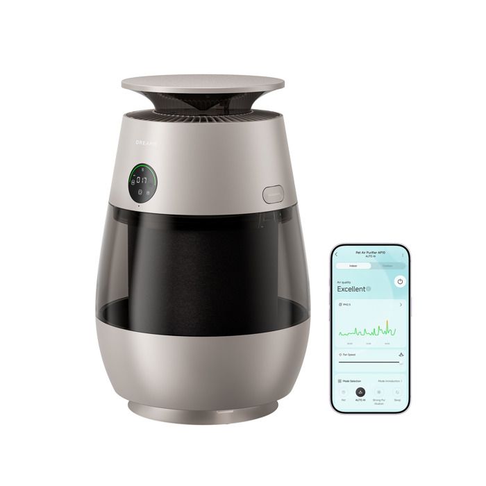 Purificateur dAir pour Animaux - DREAME AP10 Retour dAir Haute Pression Nég. 360° Purification 5 Niveaux Capturant Poils/Odeurs
