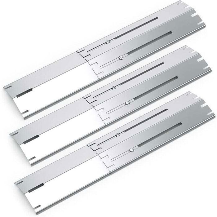 Inserts de gril universels pièces réglables de 135 à 21 pouces compatibles avec la plupart des modèles de grils à gaz diffuseu