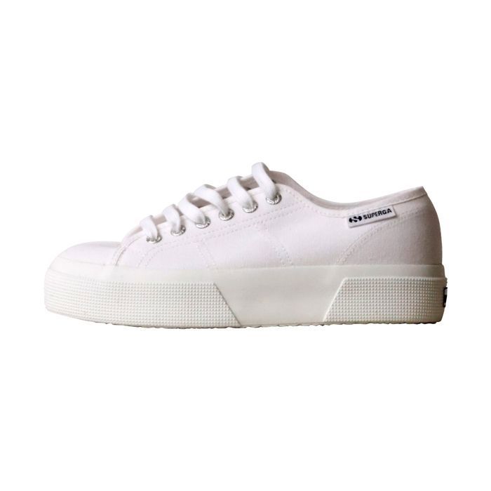 Basket à Lacets Superga Platform Leggera - Blanc Basket à Lacets Superga Platform Leggera - Blanc