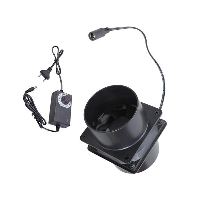Ventilateur extracteur 80 mm à vitesse réglable DC12V 4500 tr/min conduit 73 mm double roulement à billes