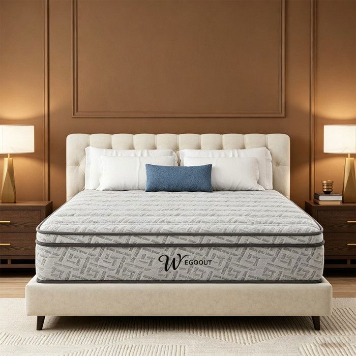Matelas Mousse Mémoire de Forme 140x190 cm Épais 26cm Sommeil Profond et Silencieux Très Respirant Mi-ferme Soutien Optimal