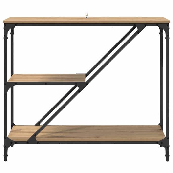 Table dappoint Moderne Meuble de chambre/salon Chêne artisanal 88 5x30x75 cm CC179