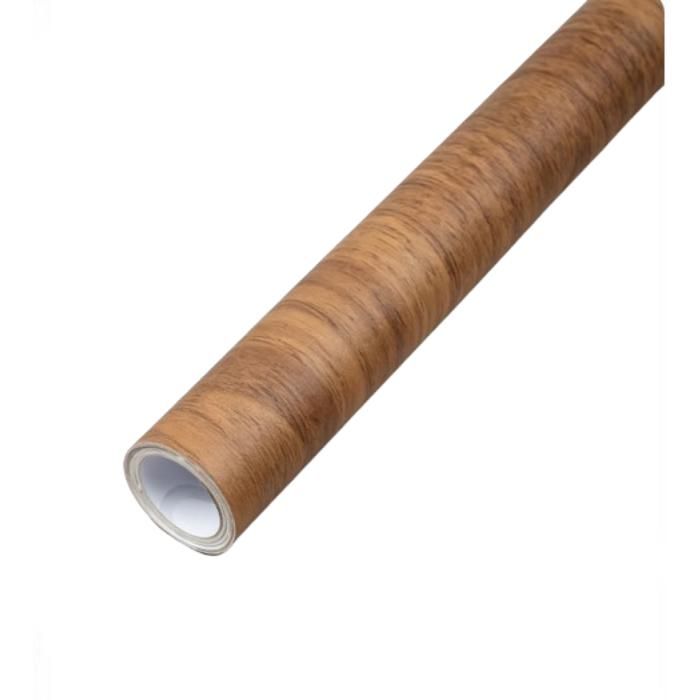 1 Rouleau Papier Peint Adhésif Bois Film Vinyle Imperméable Amovible pour Meubles et Armoires Décoration Intérieure Grain de Bois