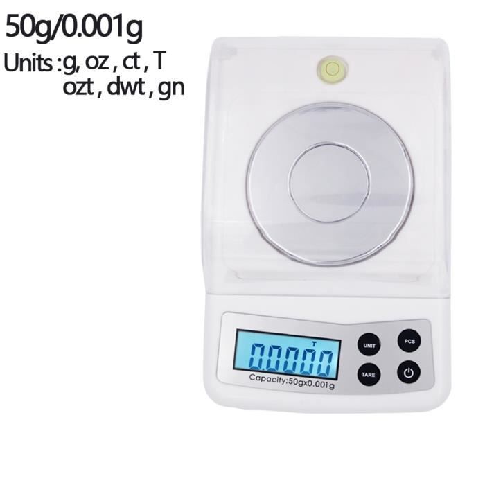 Diyife Balance De Précision 500g/0.01g - Balance Électronique Cuisine, Bijoux, Écran LCD, Tare, PCS