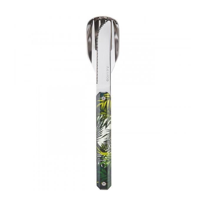 Akinod Reisebesteck Set - Magnetisches 3-teiliges Besteck Mit Etui