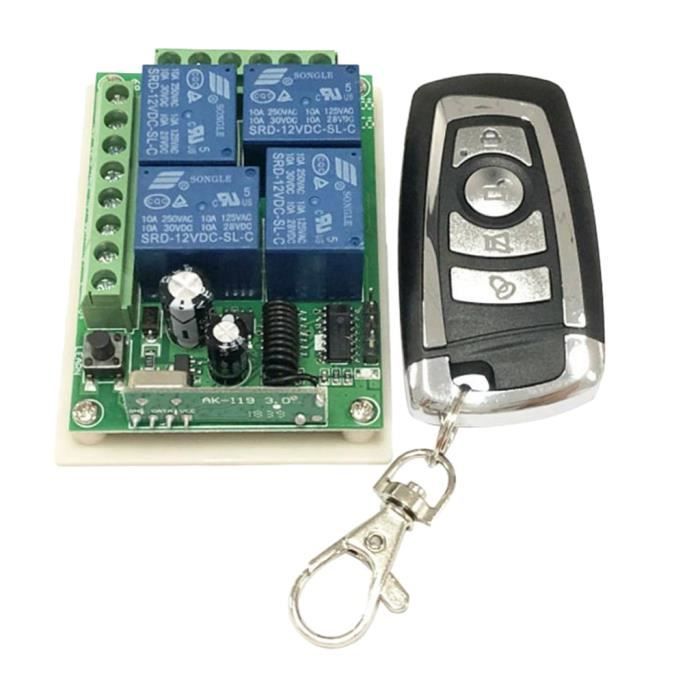 Module Relais 4 Canaux Tuya WiFi RF433 5-24V/100-240V - Télécommande Et Contrôle Intelligent