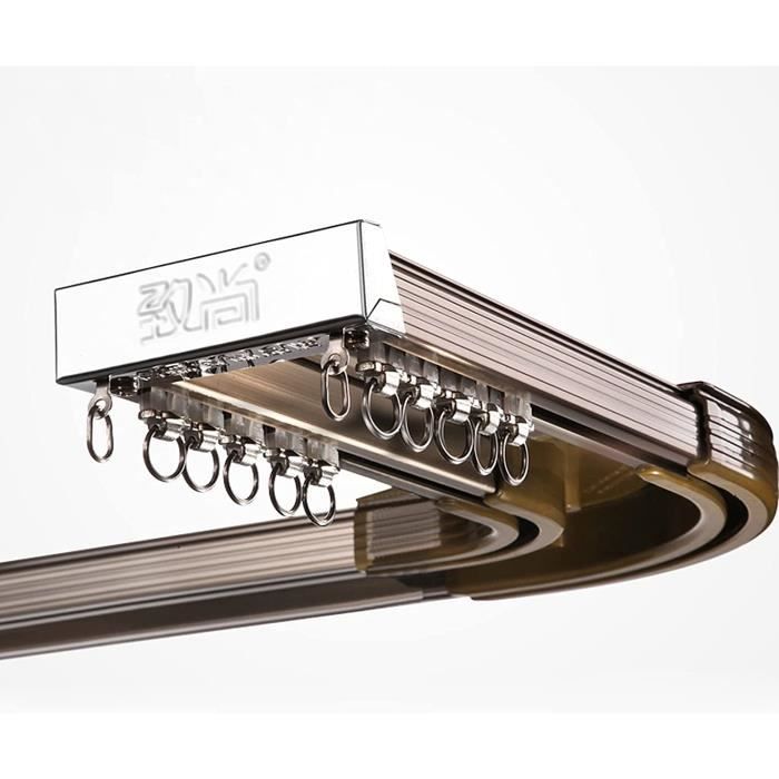 Rails de Rideaux Robustes pour Montage au Plafond à Double Voie