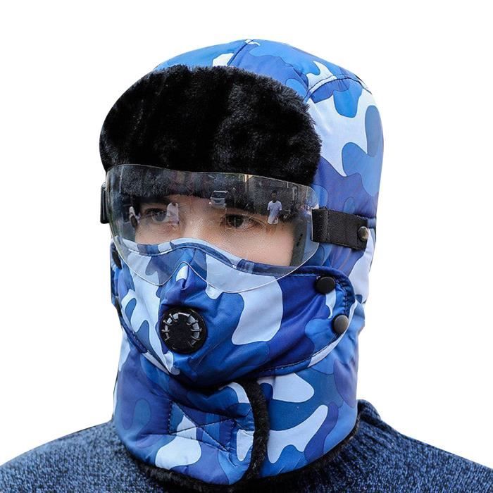 kehuashina chapeau de piège d'hiver hommes et femmes policiers à cheval chasse camouflage thermique chapeau