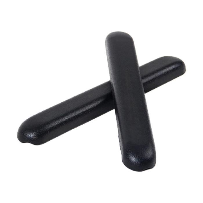 Coussinets D'Accoudoirs Wilsonzin - Rembourrage Confortable Pour Chaise De Bureau, Fauteuil Roulant Et Chaise De Gaming - Noir - 25x10x7cm