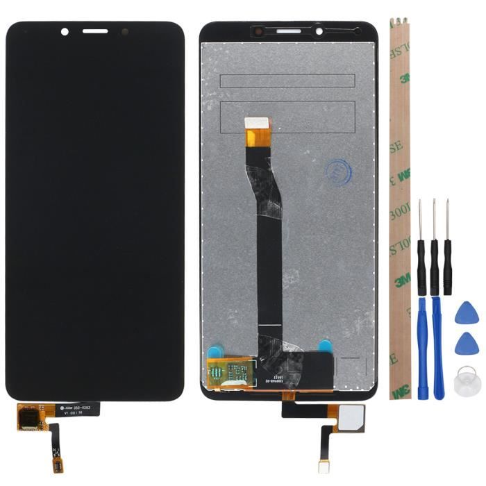 Écran LCD + Vitre Tactile Complet Pour Xiaomi Redmi 6 - Noir, Avec Outils De Remplacement