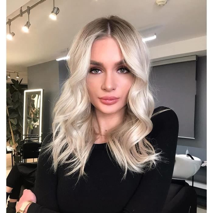 Perruque blonde platine courte on sale