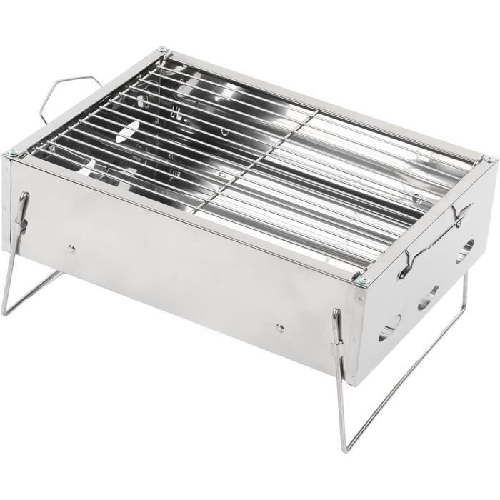 AGM Barbecue Au Charbon De Bois 435 X 300 X 240 Mm, Portable Et Pliable, Pour Pique-nique