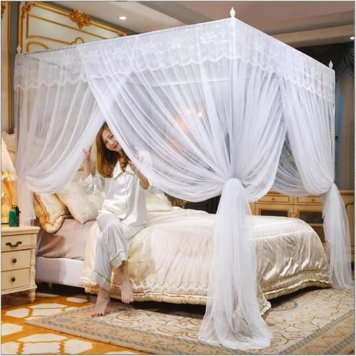 CUTTE Moustiquaire Pliable Pop-up – Auvent De Lit Avec Fond, Anti-moustiques, Respirant, Pour Lit 90x190 Cm, Enfant Ou Ado