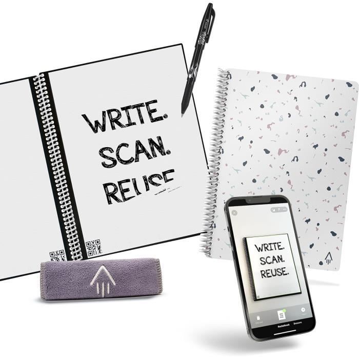 BAMBOOK Kit De Nettoyage Pour Cahier Réutilisable - Accessoires Essentiels Pour Bloc-Notes Effaçables