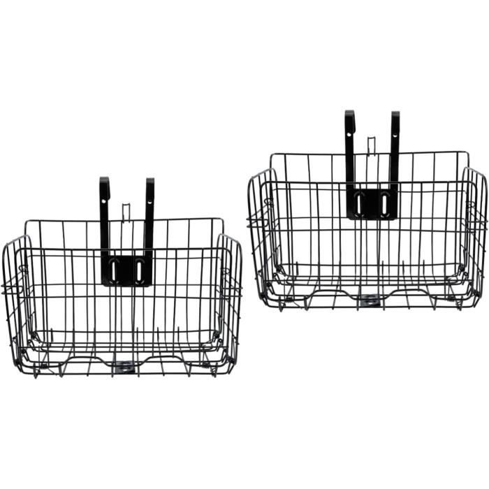 Panier De Vélo Avant Amovible En Métal Pour Vélos Adultes - Sac De Transport Pour Femme