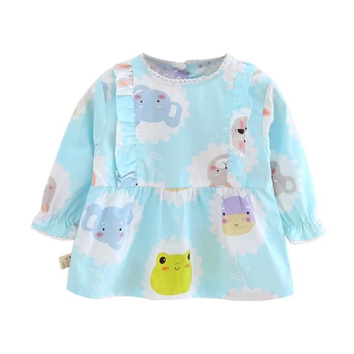 Tablier de peinture de bébé bavoir à manches longues imperméable 1 pièce  (NO.007), 1-2 ans - Cdiscount Prêt-à-Porter
