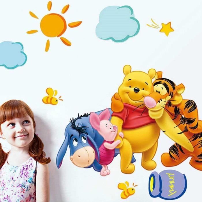 Winnie L Ourson Stickers Muraux Enfants Chambre De Bebe Autocollants Nursery Art Room Decor Cdiscount Maison