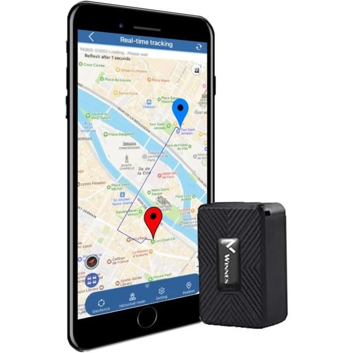 TFixol Tracker GPS pour véhicules, Mini localisateur GPS magnétique en  temps réel, couverture complète des États-Unis, sans frais mensuels, longue  veille GSM SIM GPS Tracker pour véhicule/voiture/personne 