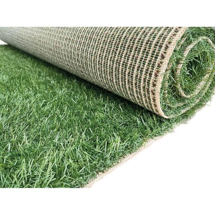 Tapis Gazon Synthétique Haute densité, Pelouse Synthétique, Faux Gazon