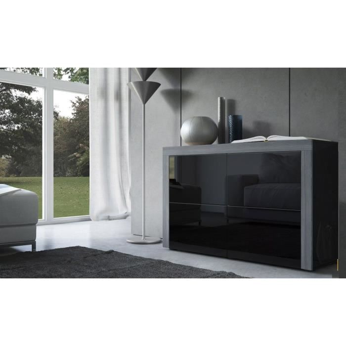 Commode noire au contour anthracite 110 cm - Cdiscount Maison