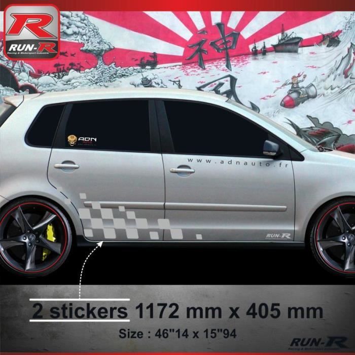 001a Sticker Motorsport Pour Volkswagen Polo 9n Aufkleber Adesivi Argent Achat Vente Decoration Vehicule 001a Sticker Motorsport Pou Cdiscount