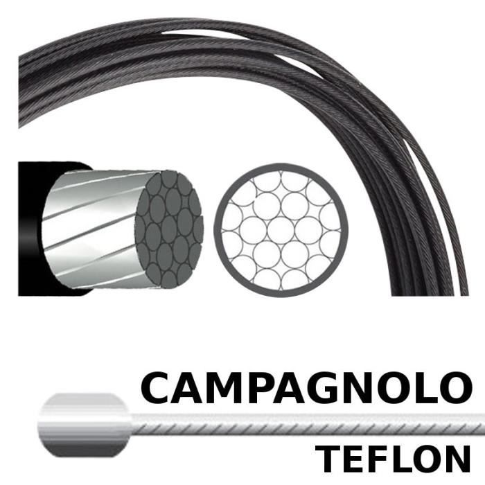 Kit Freins Câbles/Gaines Réaction - Compatible Campagnolo - PTFE/Kevlar - NEUF