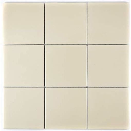 Mosaïque Murale MOSANI - Vieux Blanc Brillant - Cuisine/Salle De Bain - 282x308 Mm