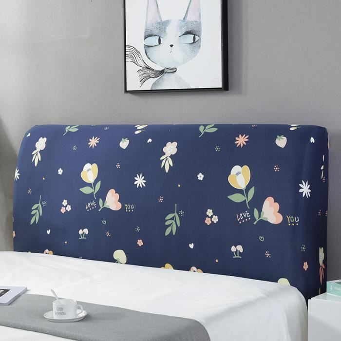 Housse De Protection Tête De Lit Motif Peint - Élastique, Ant Poussière, Tailles 120 à 200 Cm Pour Chambre Moderne