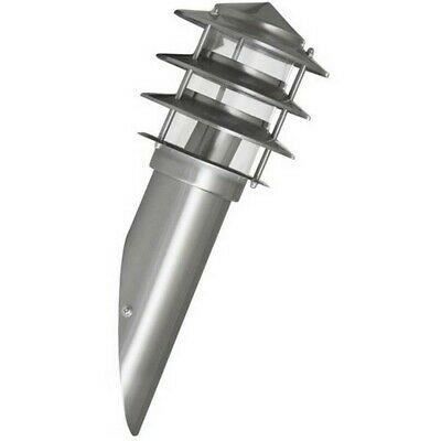 APPLIQUE INCLINEE OBLIQUE MONTANTE MURALE LAMPE INOX DESIGN POUR JARDIN OU ECLAIRAGE TERRASSE EXTERIEUR
