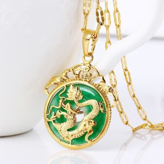 Collier cheap homme emeraude