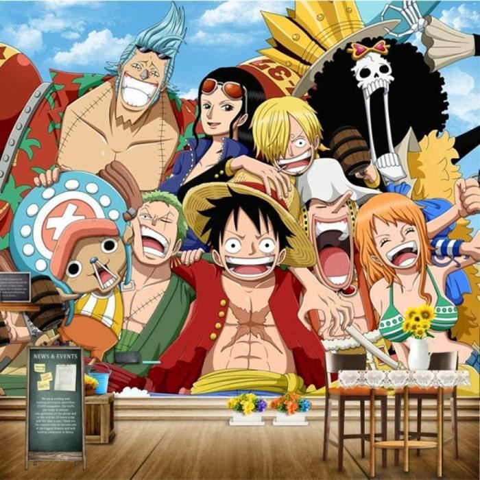 Murale chambre salon canapé papier peint one piece papier peint anime papier peint 3d photo