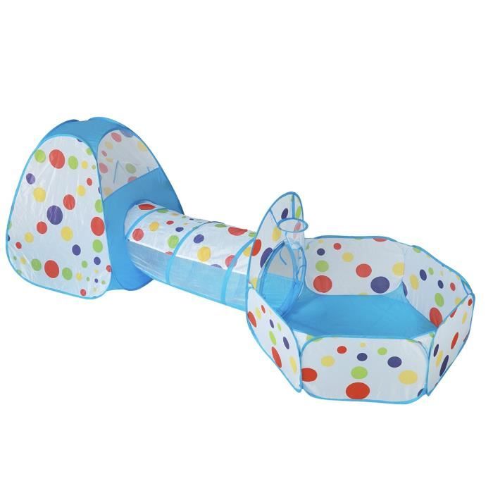 Popup Tente avec Tunnel pour Enfant,Tunnel de Jeu pour Enfants,Cabane