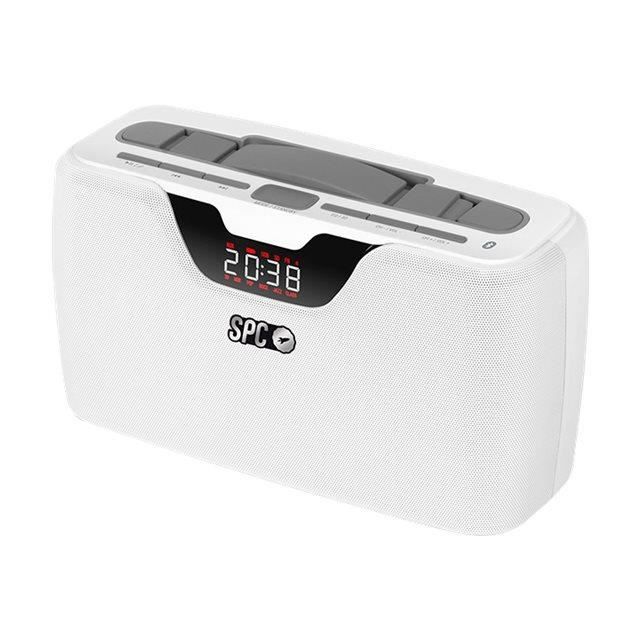 SPC Storm Boombox Lecteur numérique 20 Watt blanc