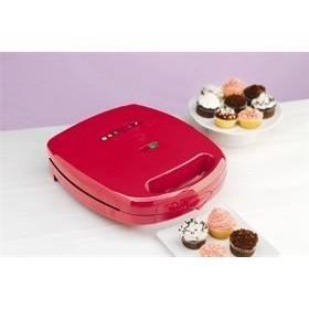 Machine à petits gâteaux - Inventum CC08 - 1400 W - 8 gâteaux - Revêtement anti-adhésif - Rouge