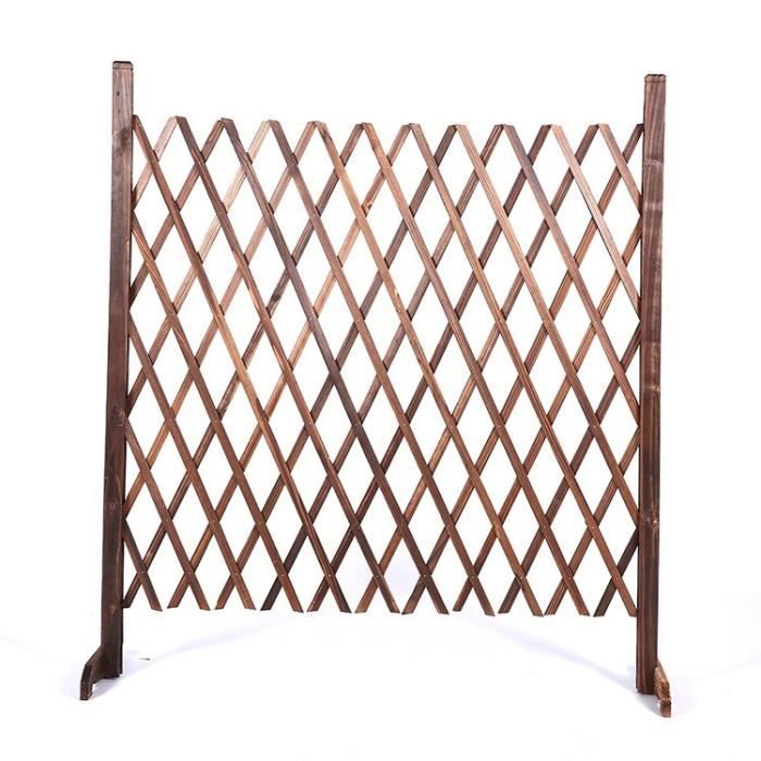 Clôture Treillis Extensible 250 Cm Max En Bois De Pin Pour Extérieur LASA - 100 Cm